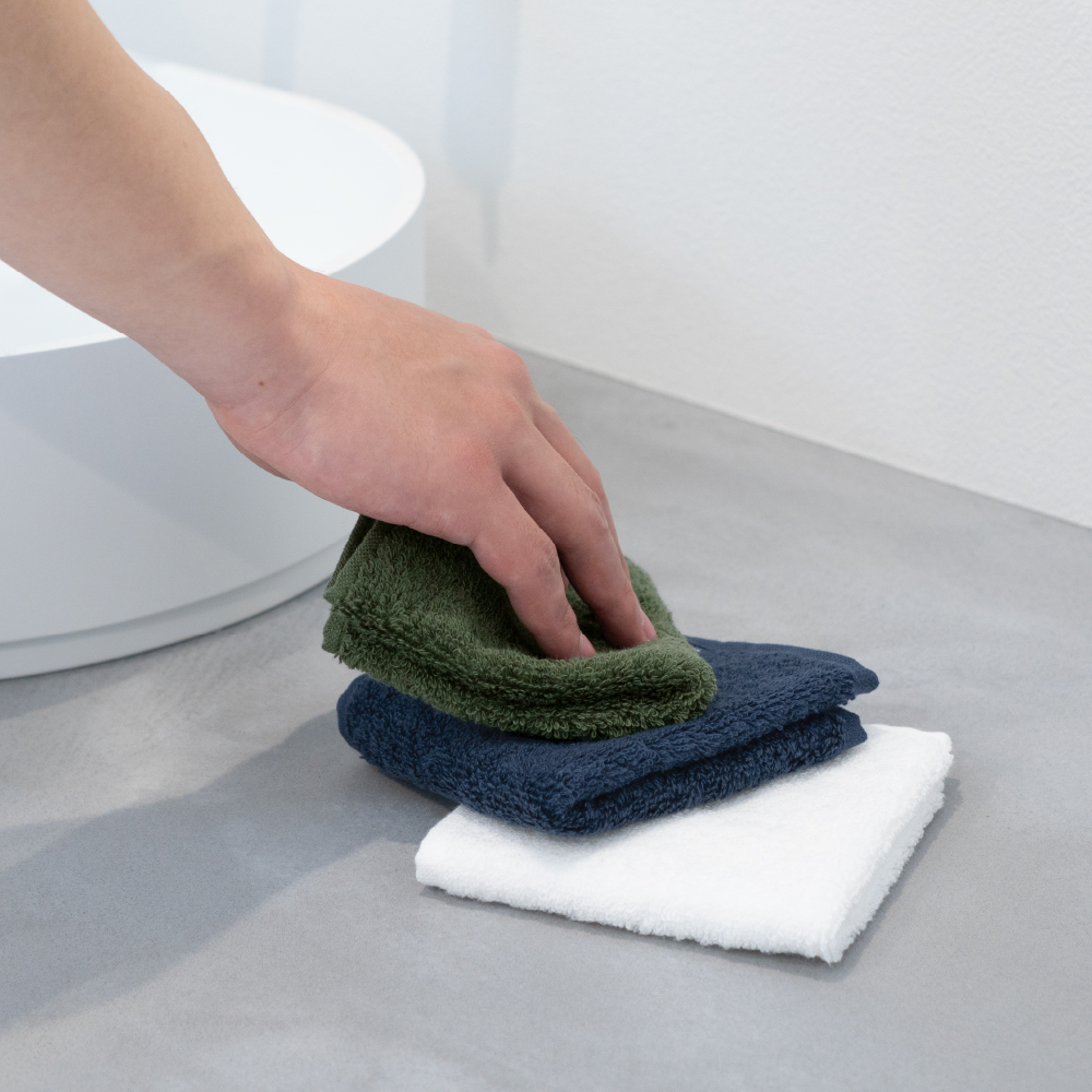 今治タオル 今治 認定 ハンカチ タオルハンカチ 吸水 速乾 メンズ カラー グリーン ネイビー ホワイト