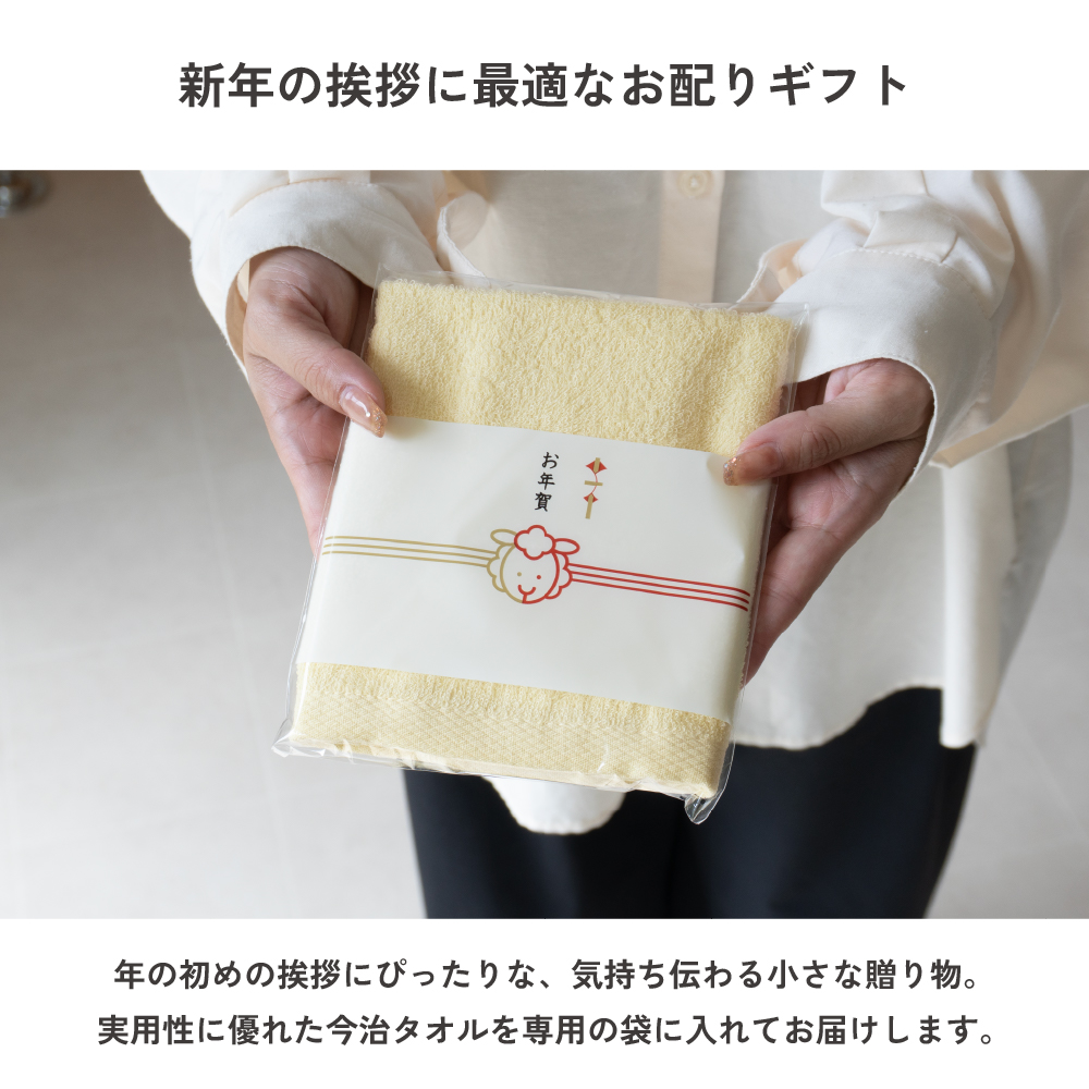 今治タオル ハンドタオル 10枚セット お年賀 ガーゼタオル まとめ買い 粗品タオル お年賀タオル 個包装 お配り 御挨拶 ギフト プチギフト 薄手 自然派タオル