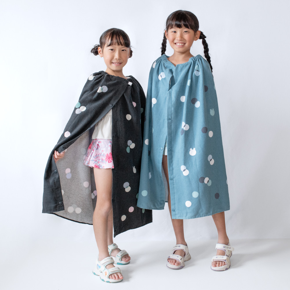 ラップタオル 80cm 子供 大人 小学生 中学生 プリント 速乾 綿100% ガーゼ 巻きタオル ビーチタオル 海水浴 プール お着替え タオル