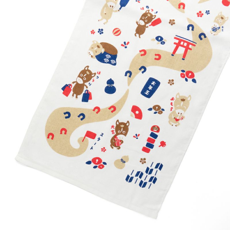2026年 干支タオル 日本製 泉州産 ガーゼ フェイスタオル お年賀タオル 粗品タオル 