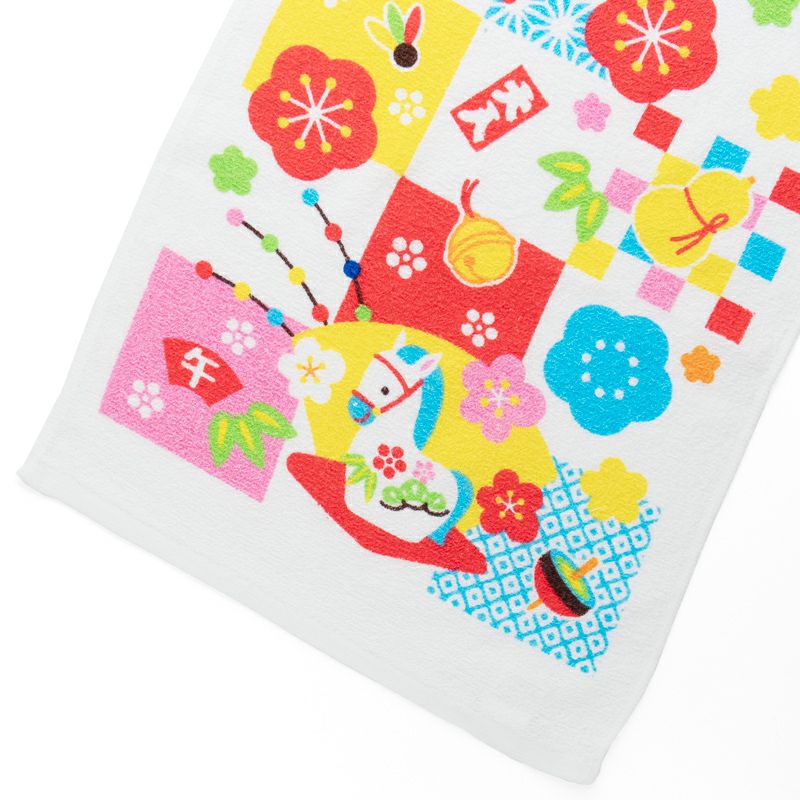 2026年 干支タオル 御年賀タオル お年賀タオル 中国製 干支プリント フェイスタオル