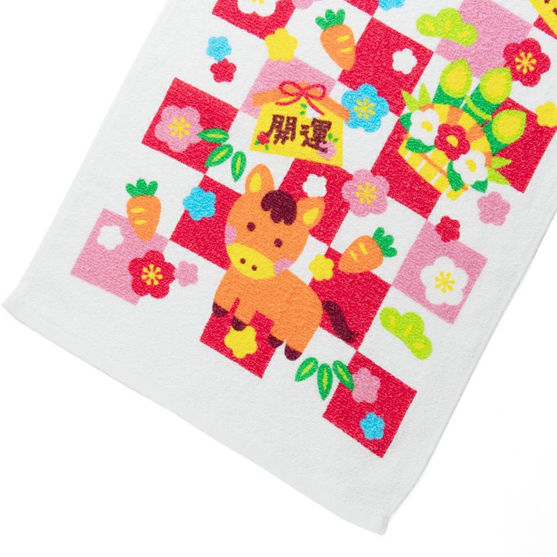 2026年 干支タオル 御年賀タオル お年賀タオル 中国製 干支プリント フェイスタオル
