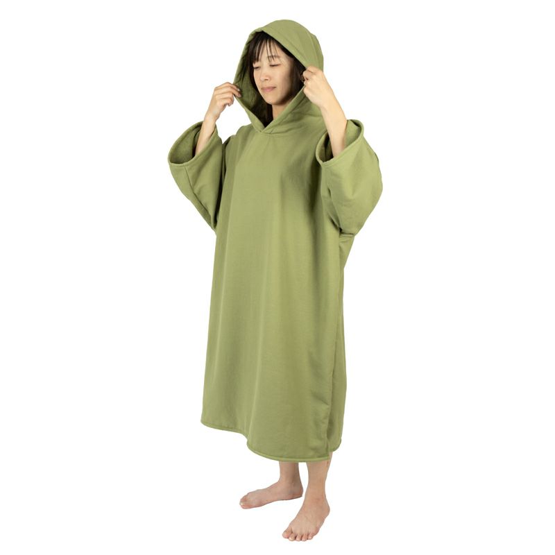 サーフポンチョ 刺繍名入れ 今治タオル生地のサーフポンチョ