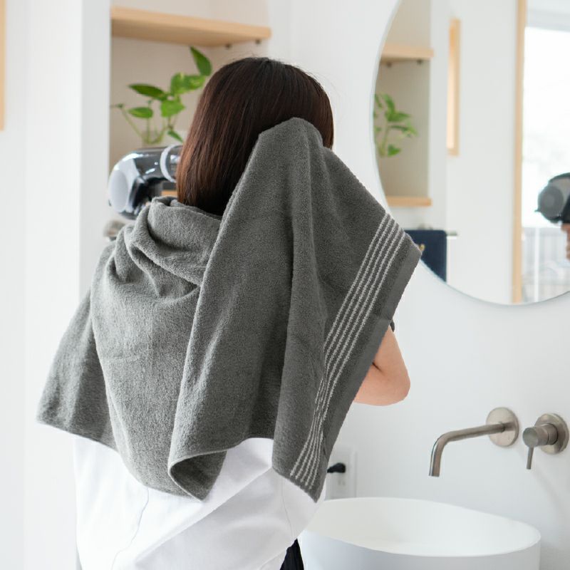 泉州タオル Silky touchシルキータッチ バスタオル お名前刺繍名入れ