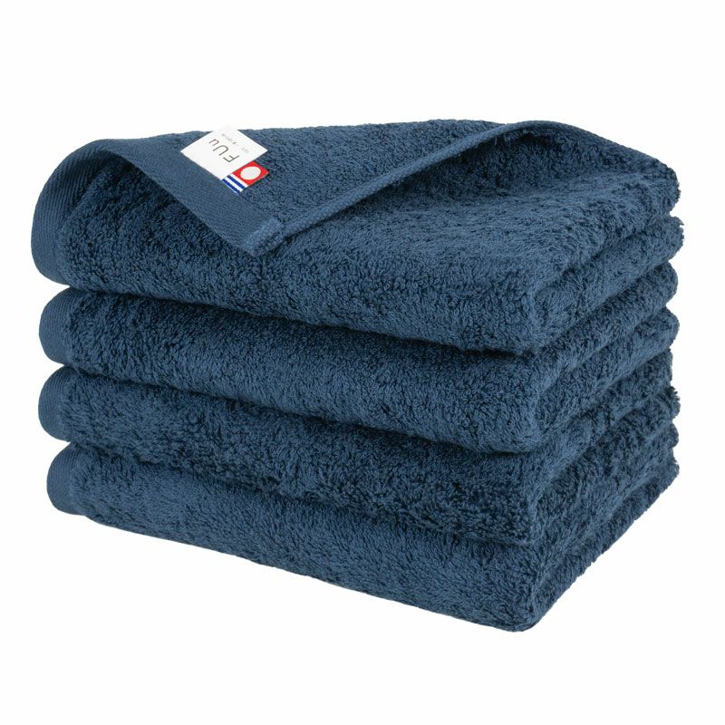 今治 フェイスタオル 4枚 FUu ふう 今治タオル 厚手 ふわふわ 高級 まとめ買い ネイビー