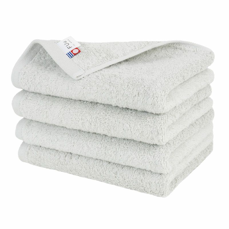 今治 フェイスタオル 4枚 FUu ふう 今治タオル 厚手 ふわふわ 高級 まとめ買い ライトグレー