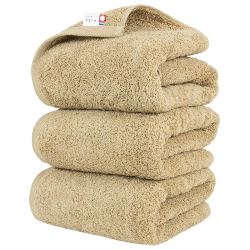 今治 バスタオル 3枚 FUu ふう 今治タオル 厚手 ふわふわ 高級 まとめ買い ベージュ