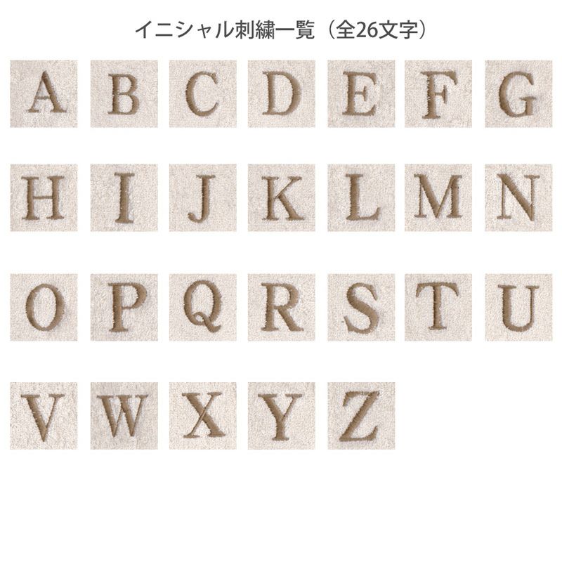 イニシャル一覧