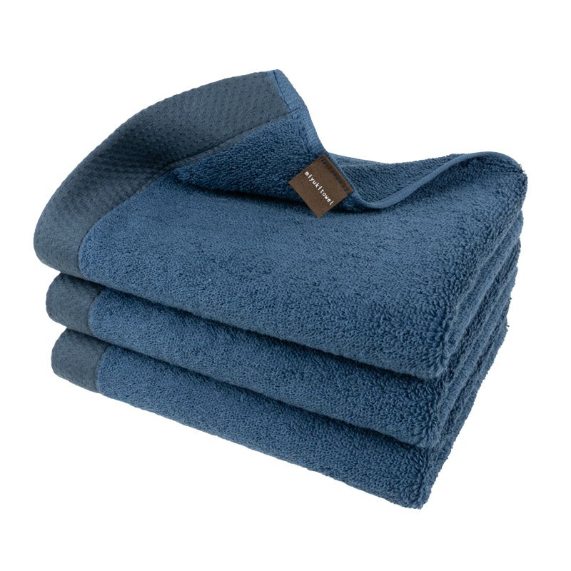 泉州 フェイスタオル 3枚 ロイヤル ROYAL 泉州タオル 上質 高級 厚手 ネイビー