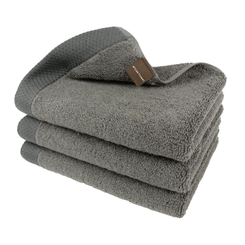 泉州 フェイスタオル 3枚 ロイヤル ROYAL 泉州タオル 上質 高級 厚手 チャコール