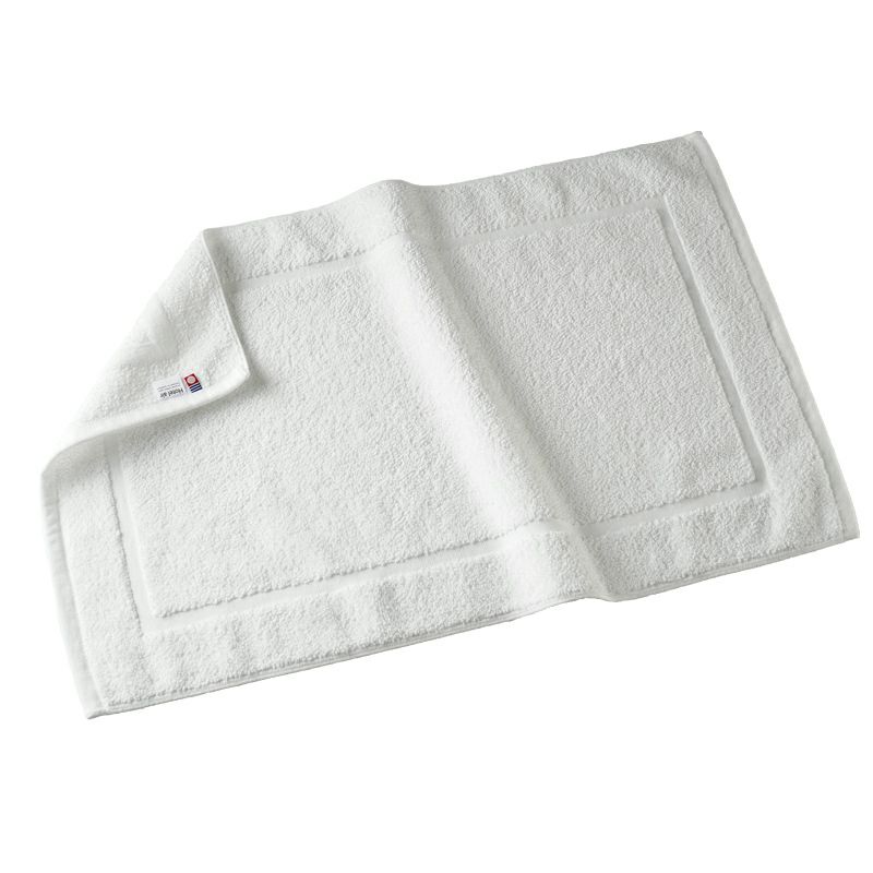 今治 バスマット 1枚 乾燥機対応 洗濯 タオル地 ホワイト