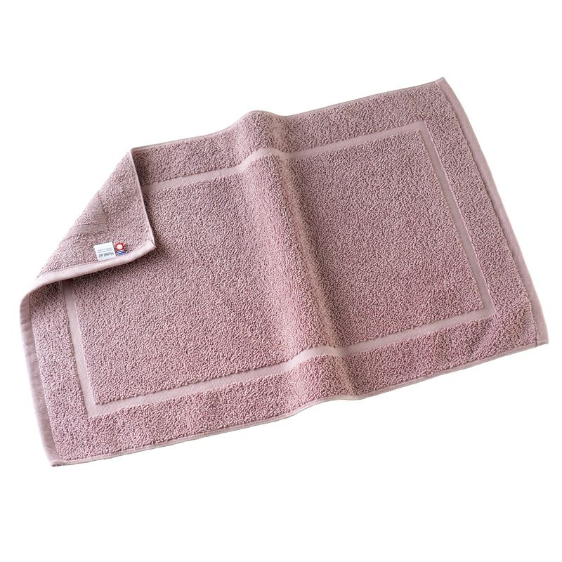 今治 バスマット 1枚 乾燥機対応 洗濯 タオル地 アッシュパープル