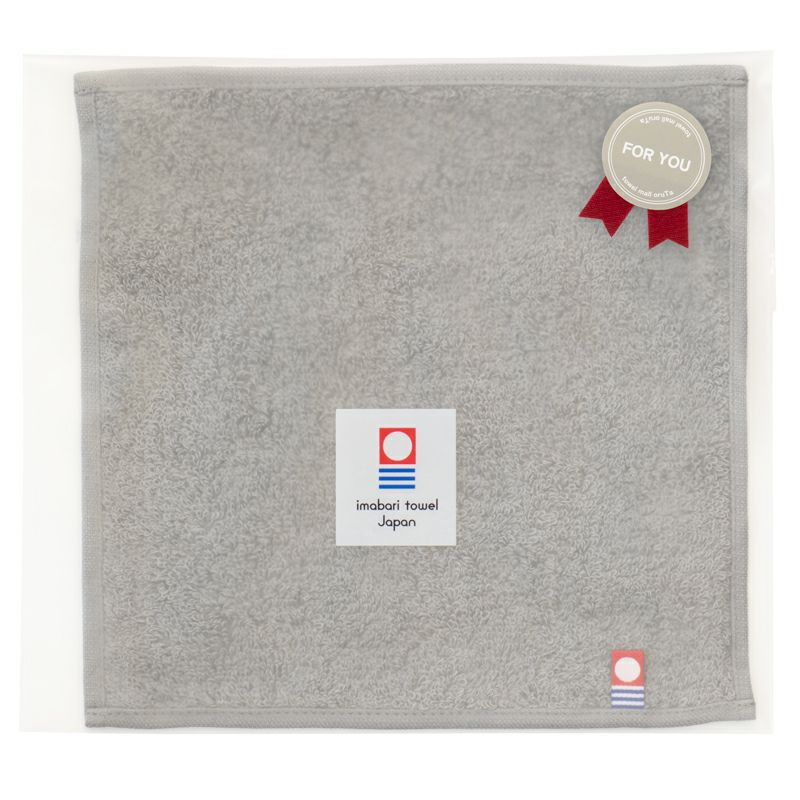 プレーンタオルハンカチ お配りギフト グレー