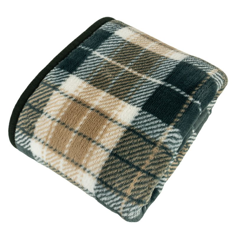ひざ掛け ブランケット 無地 チェック あたたか ふわふわ 温かい 車 敬老 アウトドア チェックベージュ