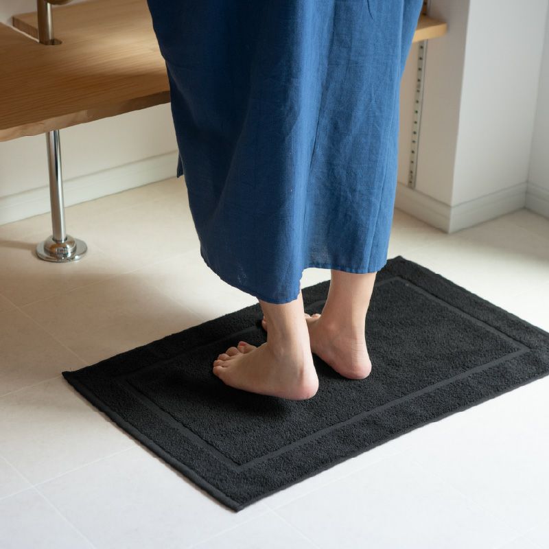 今治 バスマット 2枚セット 乾燥機対応 洗濯 タオル地 