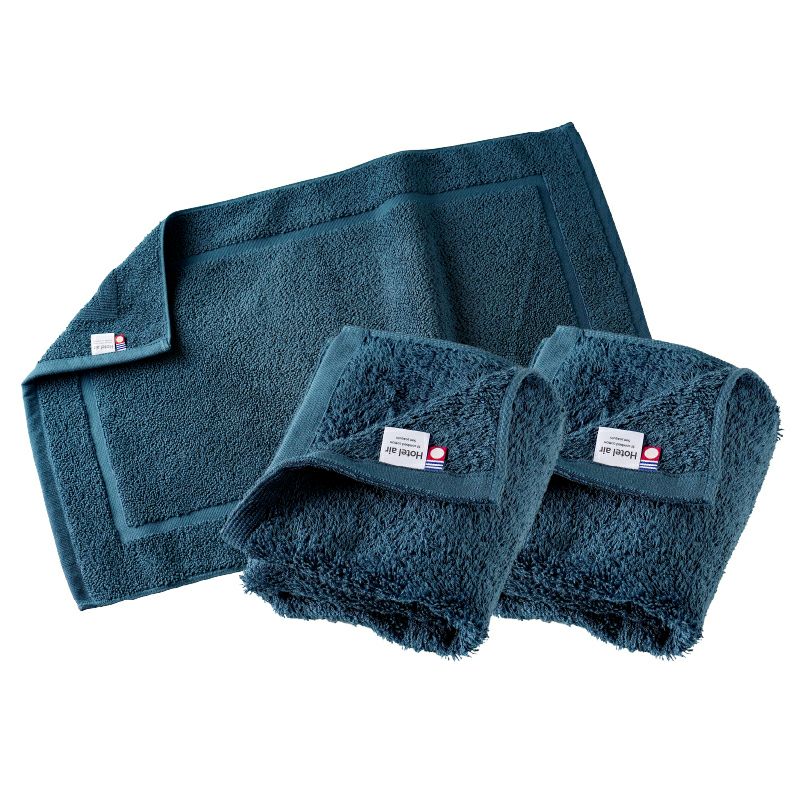 ホテルエアー ギフトセット バスマット1枚 フェイスタオル2枚 アソート２