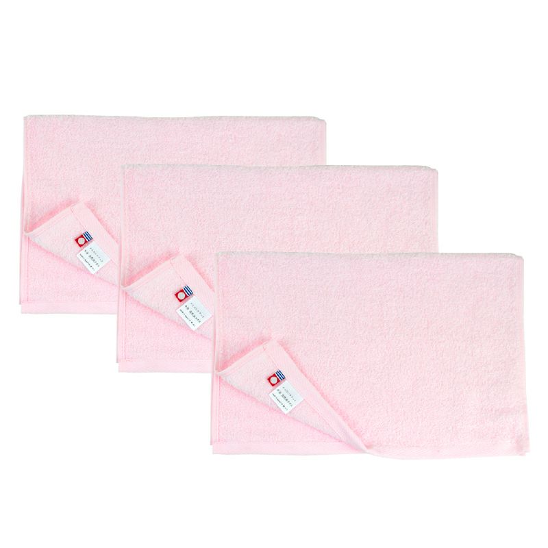 自然派 フェイスタオル　ピンク