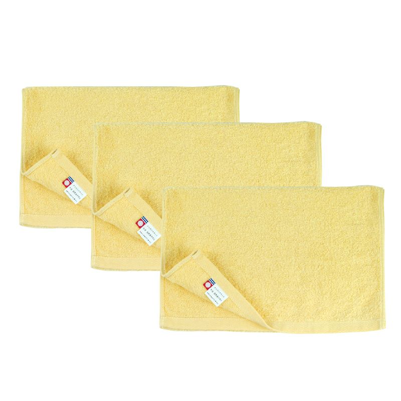 自然派 フェイスタオル イエロー