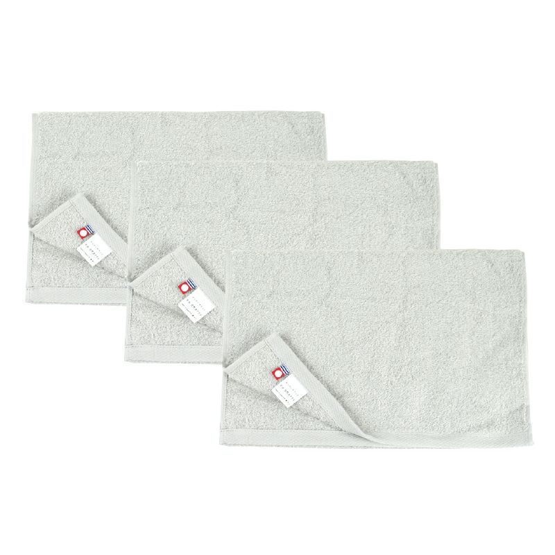 自然派 フェイスタオル グレー