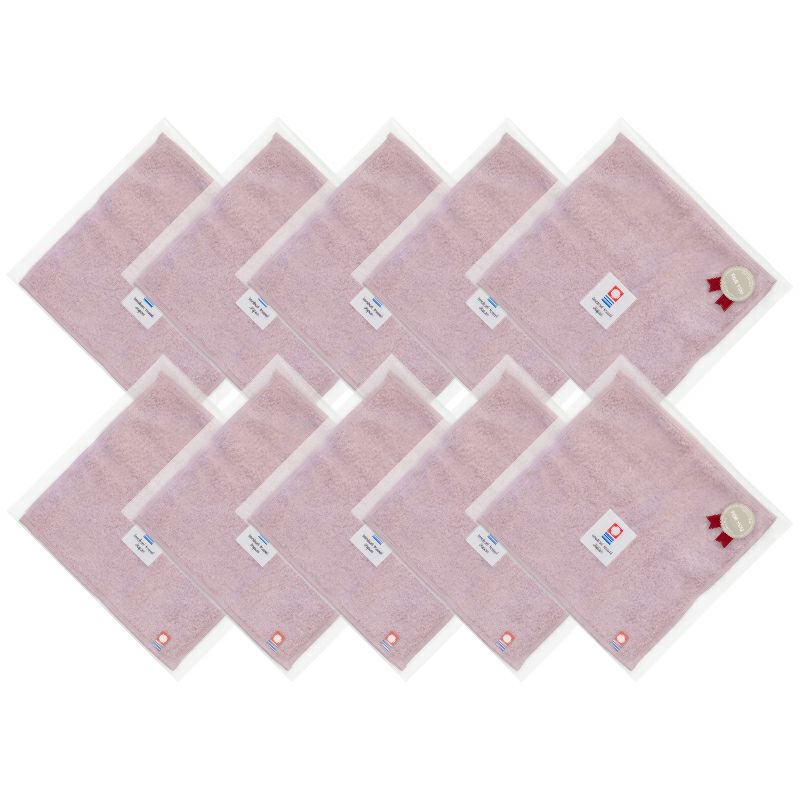 今治タオル パープル ハンカチ 個包装