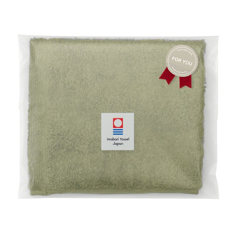 ホテルエアー ハンドタオル 個包装 カーキ