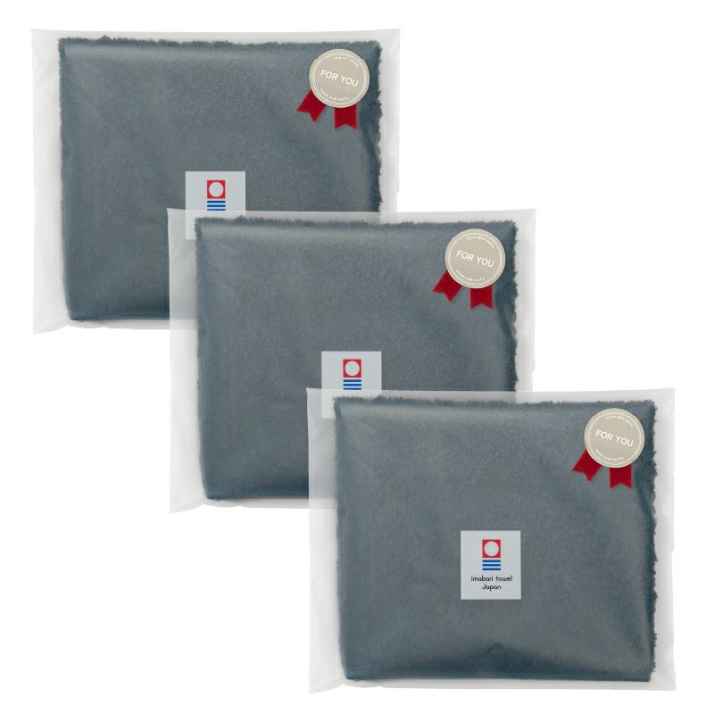 ホテルエアー ハンドタオル 個包装 ネイビー