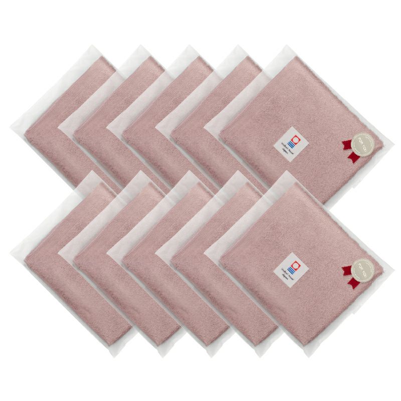 ホテルエアー ハンドタオル 個包装 アッシュパープル