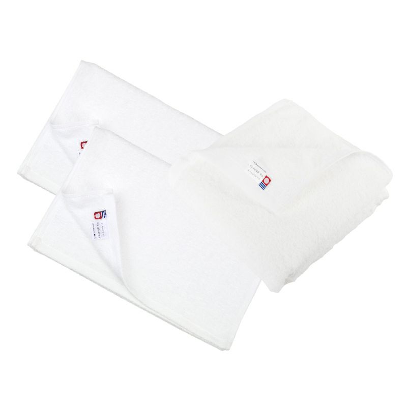 自然派 フェイスタオル2枚 バスタオル1枚 ギフトボックス