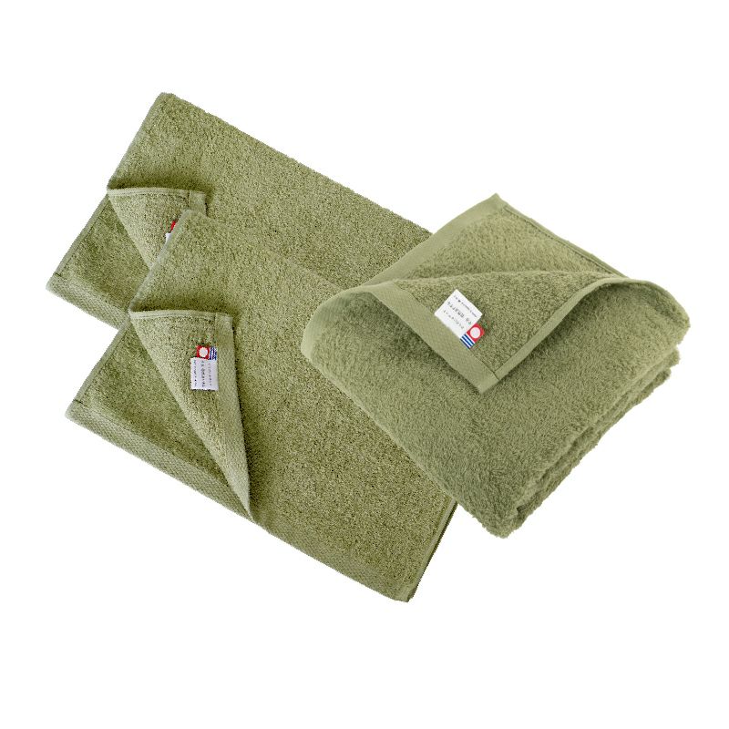 自然派 フェイスタオル2枚 バスタオル1枚 ギフトボックス