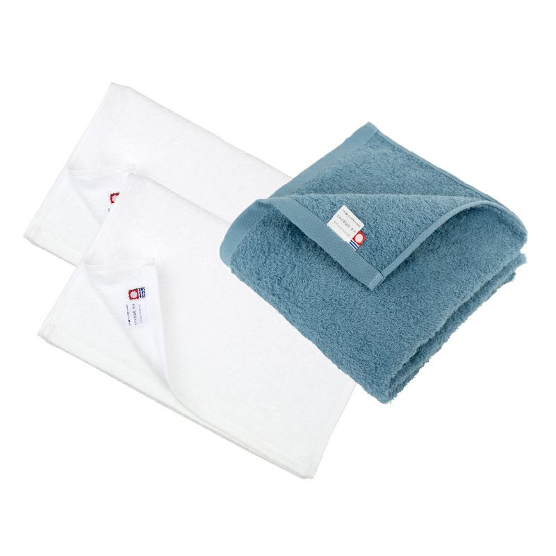 自然派 フェイスタオル2枚 バスタオル1枚 ギフトボックス