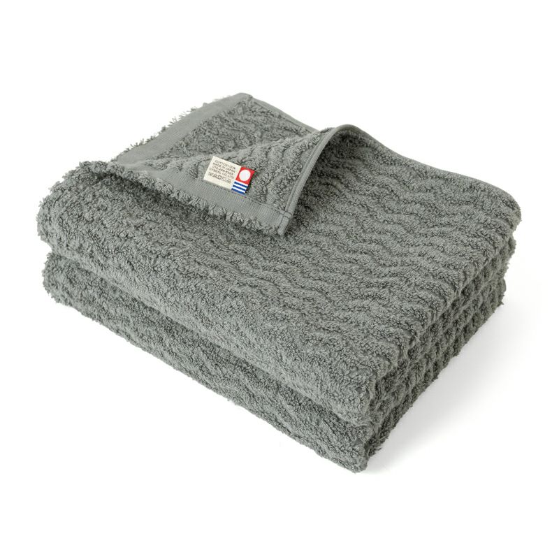 今治タオル ミニバスタオル 40㎝ 100㎝ nagisatowel  綿100％ 軽量 デイリーユース 今治産 甘撚り製法 蛍光染料不使用 ニュアンスカラー チャコール ベージュ ライトブルー パープル