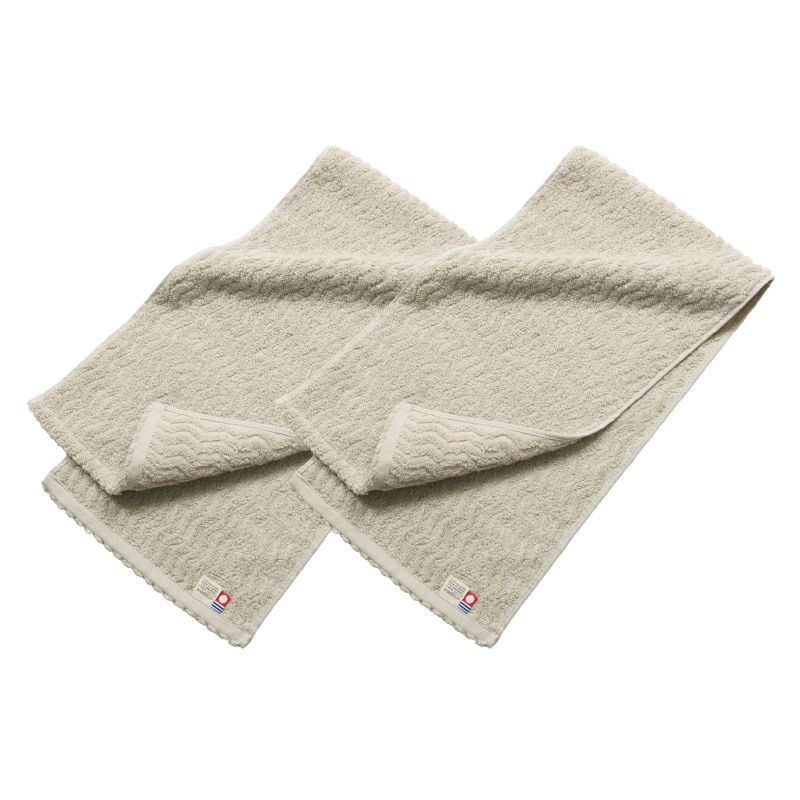 今治タオル スリムフェイスタオル 2枚セット 22㎝ 82㎝ nagisatowel  綿100％ 軽量 デイリーユース 今治産 甘撚り製法 蛍光染料不使用 ニュアンスカラー チャコール ベージュ ライトブルー パープル