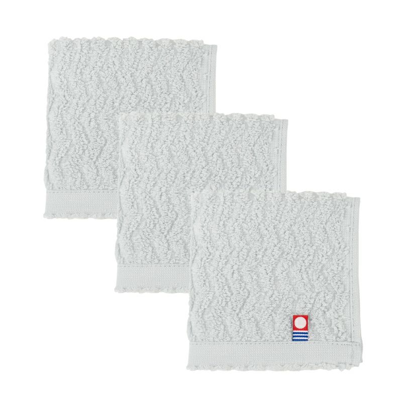 今治タオル タオルハンカチ 22㎝ 正方形 nagisatowel  綿100％ 軽量 デイリーユース 今治産 甘撚り製法 蛍光染料不使用 ニュアンスカラー チャコール ベージュ ライトブルー パープル