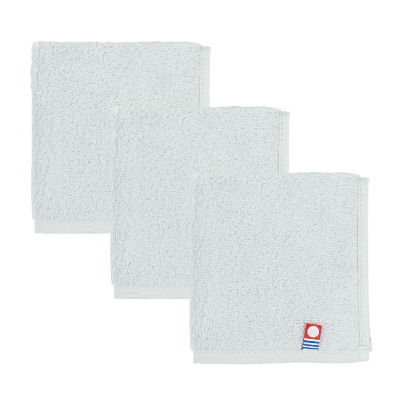 今治タオル タオルハンカチ 22㎝ 正方形 nagisatowel  綿100％ 軽量 デイリーユース 今治産 甘撚り製法 蛍光染料不使用 ニュアンスカラー チャコール ベージュ ライトブルー パープル