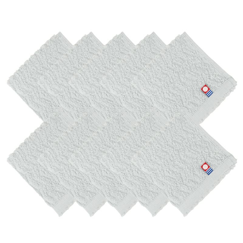 今治タオル タオルハンカチ 22㎝ 正方形 nagisatowel  綿100％ 軽量 デイリーユース 今治産 甘撚り製法 蛍光染料不使用 ニュアンスカラー チャコール ベージュ ライトブルー パープル