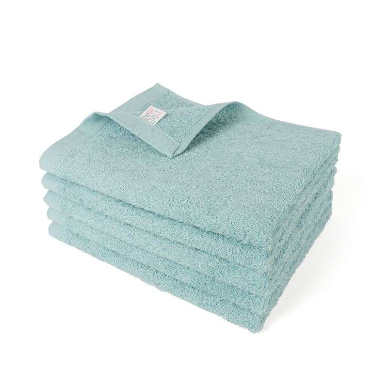 泉州タオル 薄手 フェイスタオル デイリーユース 日常使い ふわふわ 使いやすい 水回り タオル さわやか ブルー系 ブルー グリーン グレー