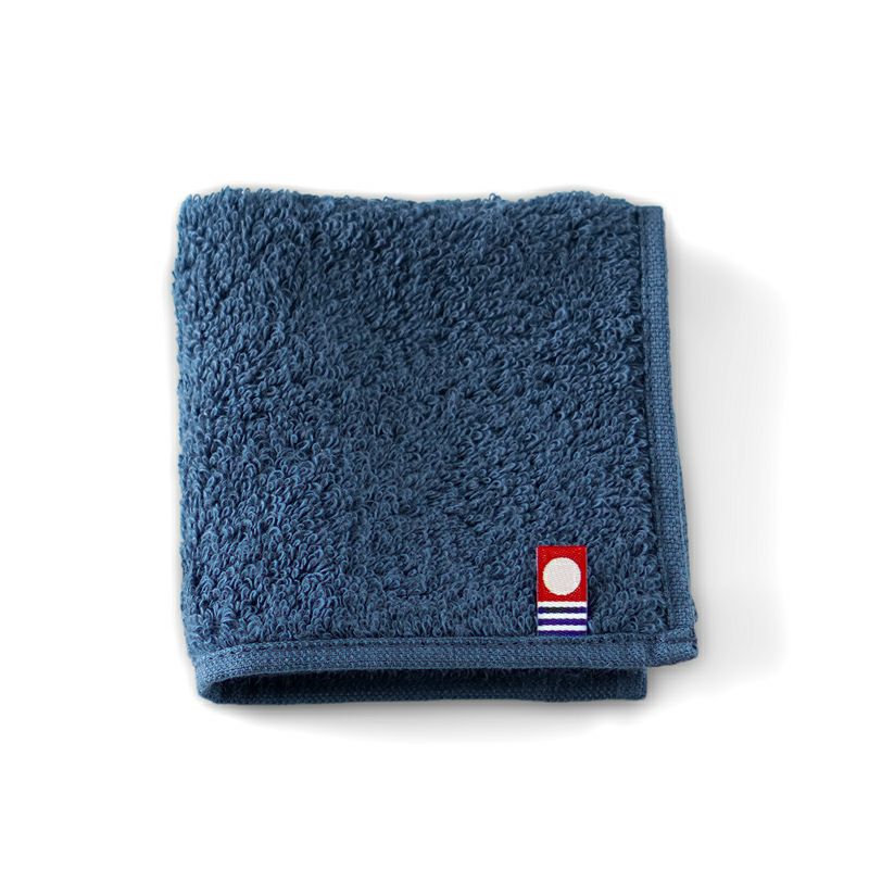 今治タオル タオルハンカチ 名入れ刺繍 今治認定 スポーツ ネイビー
