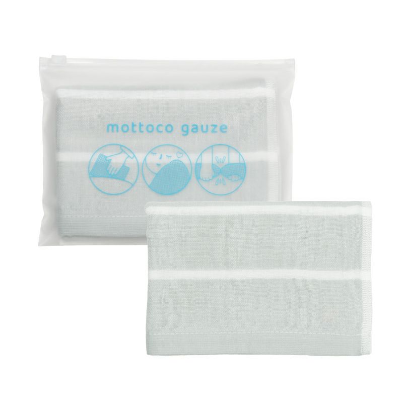 今治ガーゼタオル mottoco gauze 今治タオル ガーゼタオル フェイスタオル 温泉タオル 旅行用タオル 携帯用タオル ブルー