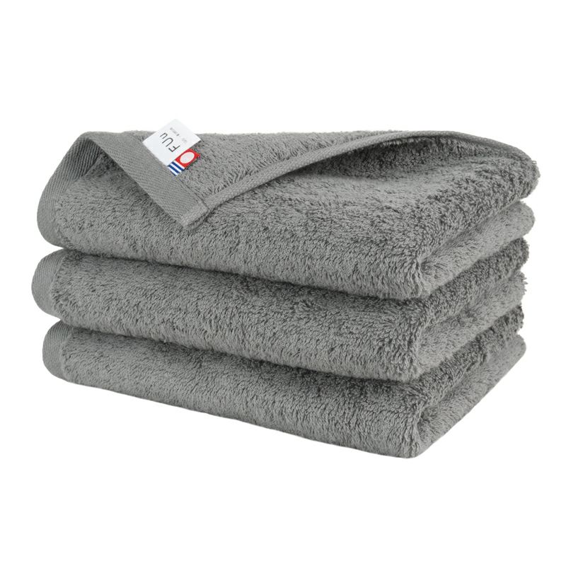 今治 フェイスタオル 3枚 FUu ふう 今治タオル 厚手 ふわふわ 高級 まとめ買い チャコール