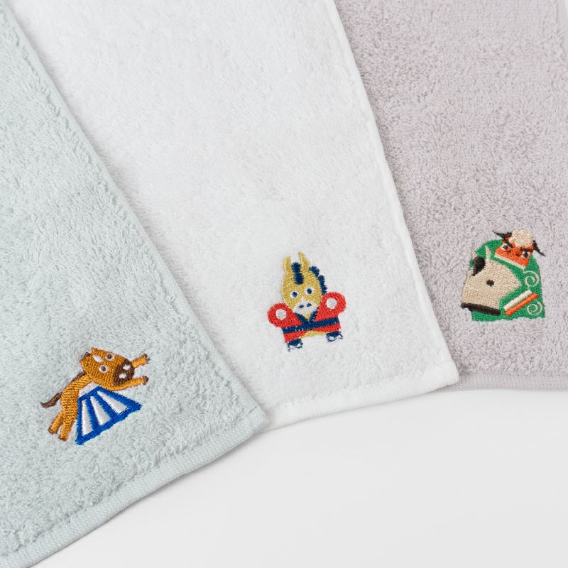 ハンカチ タオルハンカチ お配り プチギフト 2026年 干支タオル 今治タオル 干支刺繍 御年賀タオル お年賀タオル お年賀 