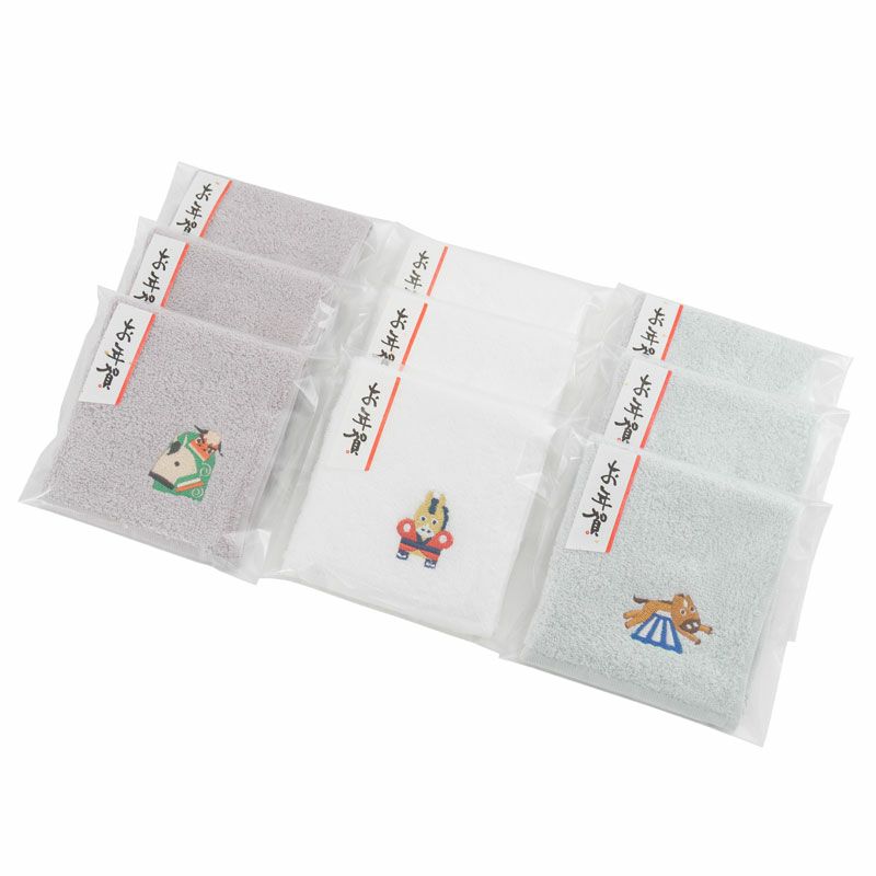 ハンカチ タオルハンカチ お配り プチギフト 2026年 干支タオル 今治タオル 干支刺繍 御年賀タオル お年賀タオル お年賀 