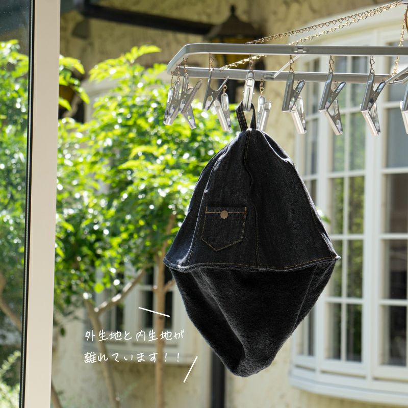 サウナハット サウナ アウトドア デニム生地  オシャレ 頭皮保護 名入れ 刺繍  生地