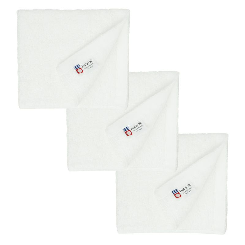 今治タオル ハンドタオル 軽量 ボリューム 今治産 ホテルエアー ホテル仕様 3枚 まとめ買い 中厚 今治認定 ネイビー イエロー ホワイト グレー カーキ ブラック アッシュパープル