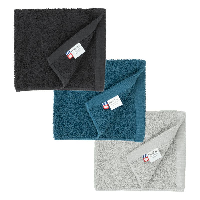 今治タオル ハンドタオル 軽量 ボリューム 今治産 ホテルエアー ホテル仕様 3枚 まとめ買い 中厚 今治認定 ネイビー イエロー ホワイト グレー カーキ ブラック アッシュパープル