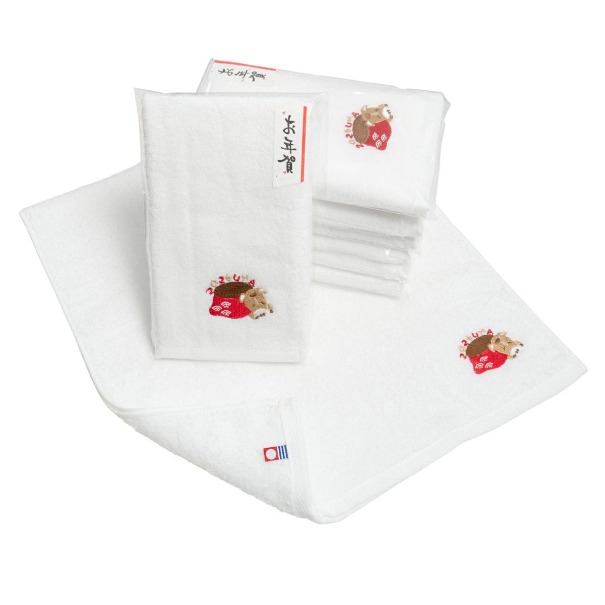 干支タオル 粗品タオル 即納タイプ 今治タオル 今治 粗品 刺繍 干支タオル 干支 2026